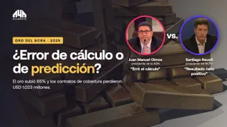 ¿Error de cálculo o de predicción? El oro del BCRA y los USD 1.023 millones